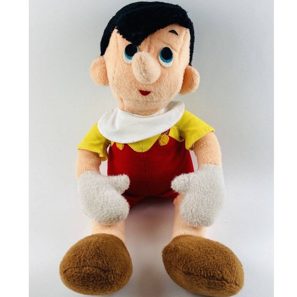 1970s Pinocchio Big Plush Vintage Disney Characters California Stuffed Doll 80s
